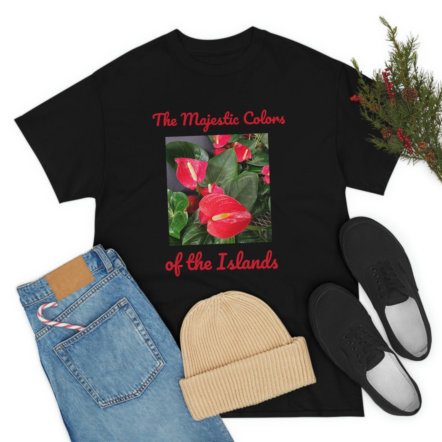 Islander Anthurium Unisex Heavy Cotton Tee