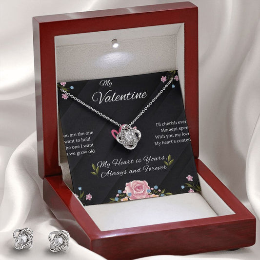Eternal Love Knot Earing & Necklace set