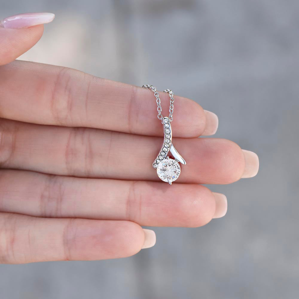 Daughter - Alluring Ribbon Beauty Necklace