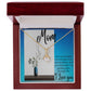Mom - Alluring Beauty Necklace (White or Yellow Gold Finish)