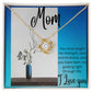 Mom - Love Knot Necklace (Yellow or White Gold)