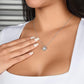 My Love - Anniversary Love Knot Necklace (White or Yellow Gold)