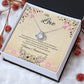 My Love - Anniversary Love Knot Necklace (White or Yellow Gold)