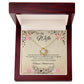 To My Wife - Anniversary Love Knot Necklace (White or Yellow Gold)