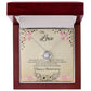 My Love - Anniversary Love Knot Necklace (White or Yellow Gold)