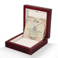 To My Wife - Anniversary Love Knot Necklace (White or Yellow Gold)