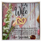 Wife - Interlocking Hearts Necklace