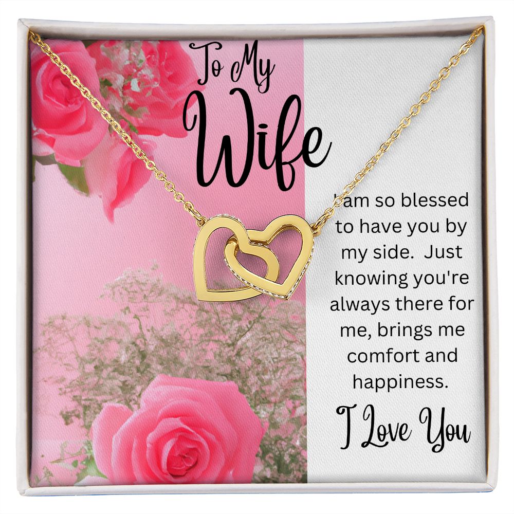 Wife - Interlocking Hearts Necklace