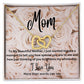 Mom - Interlocking Hearts Necklace (Polished Stainless and Rose Gold Finish or Yellow Gold Finish)