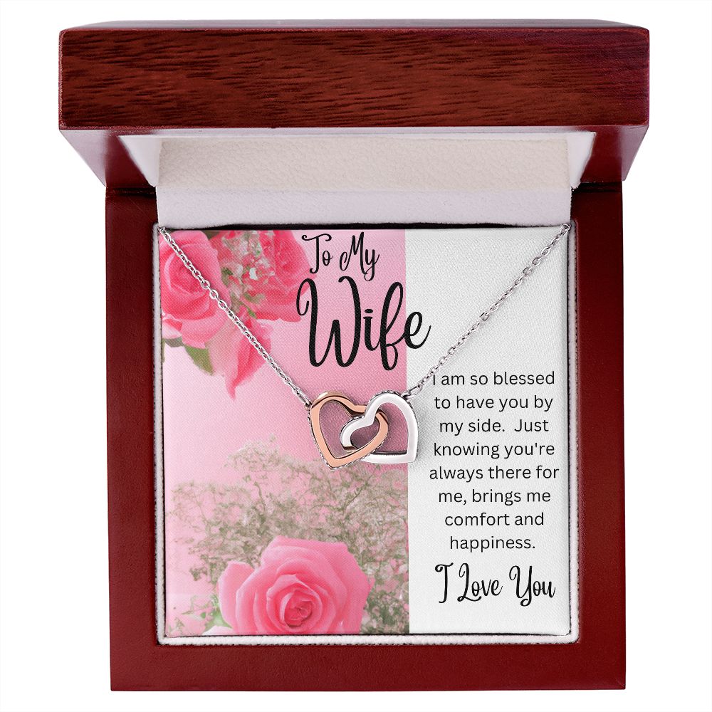 Wife - Interlocking Hearts Necklace