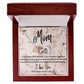 Mom - Interlocking Hearts Necklace (Polished Stainless and Rose Gold Finish or Yellow Gold Finish)
