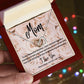 Mom - Interlocking Hearts Necklace (Polished Stainless and Rose Gold Finish or Yellow Gold Finish)