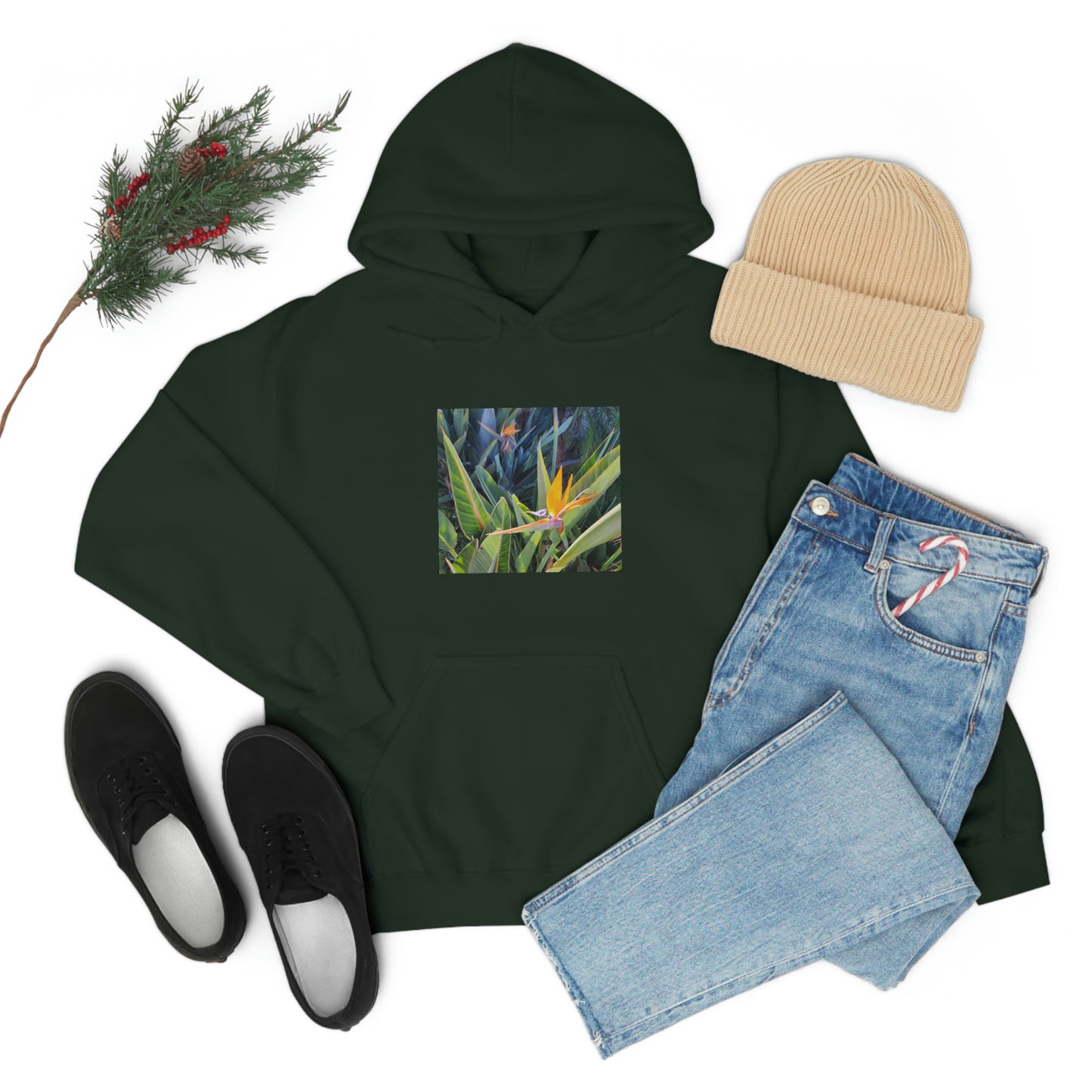 Island Style Bird of Paradise Unisex Heavy Blend™ Hooded Sweatshirt