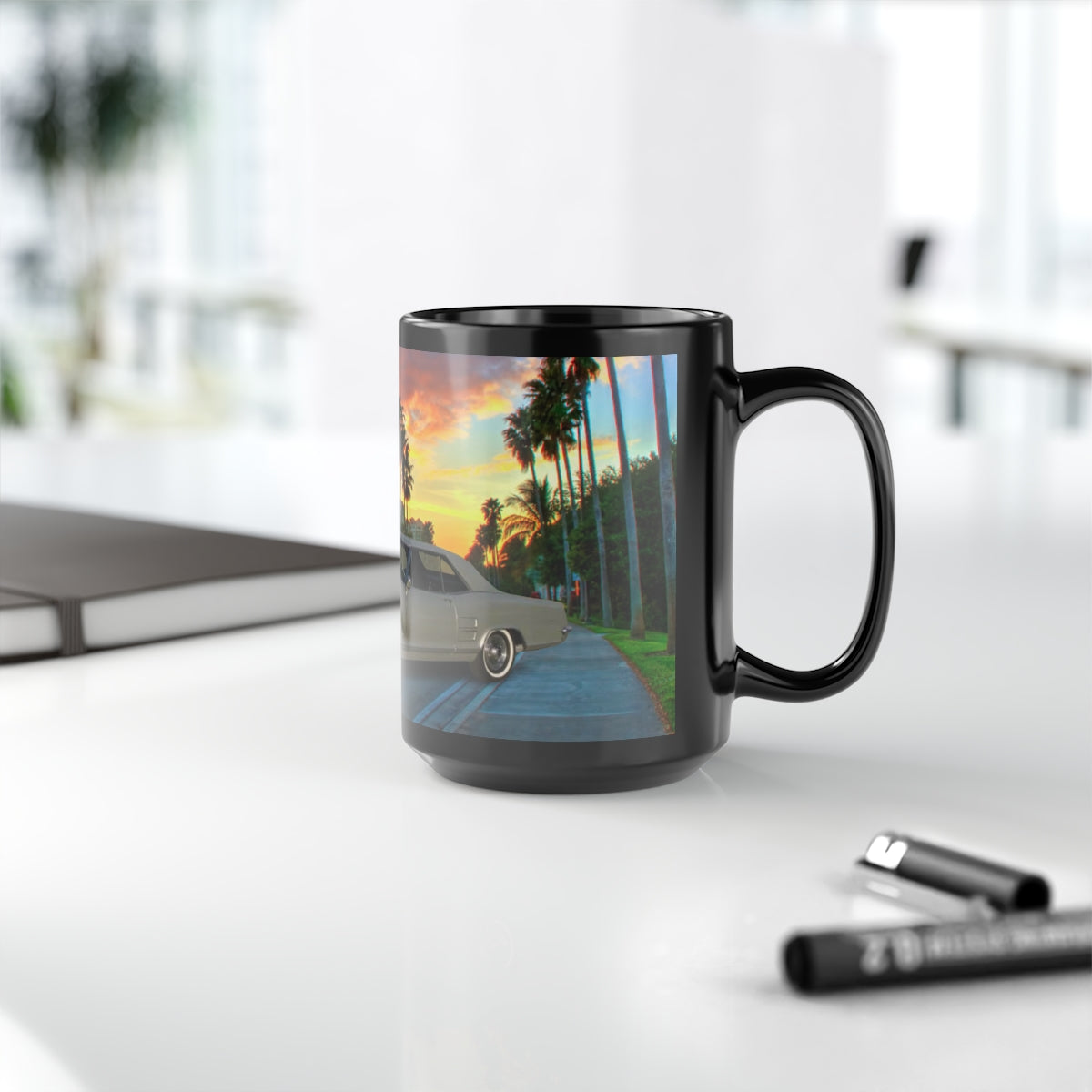 Riviera Black Mug, 15oz
