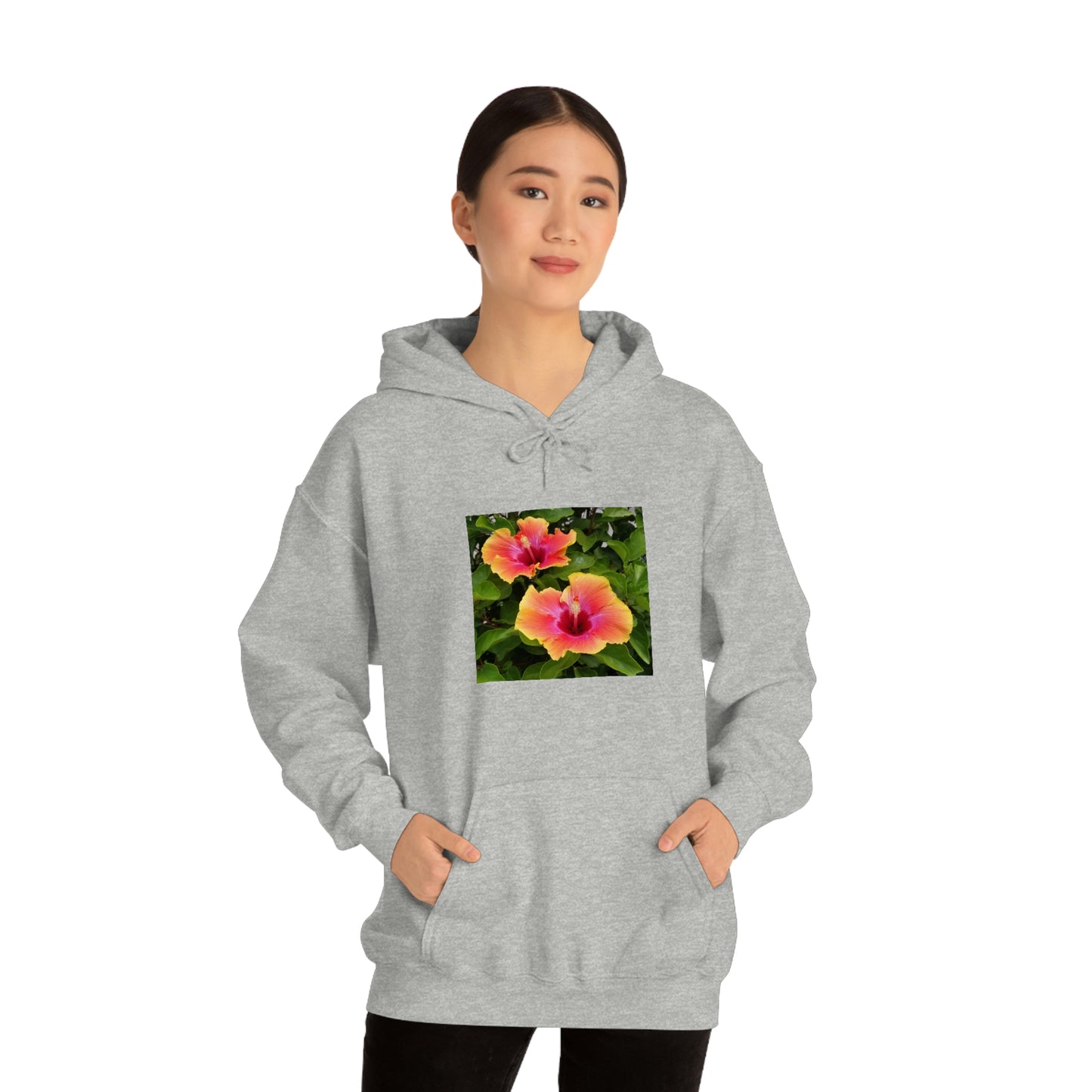 Islander Hibiscus Unisex Heavy Blend™ Hooded Sweatshirt