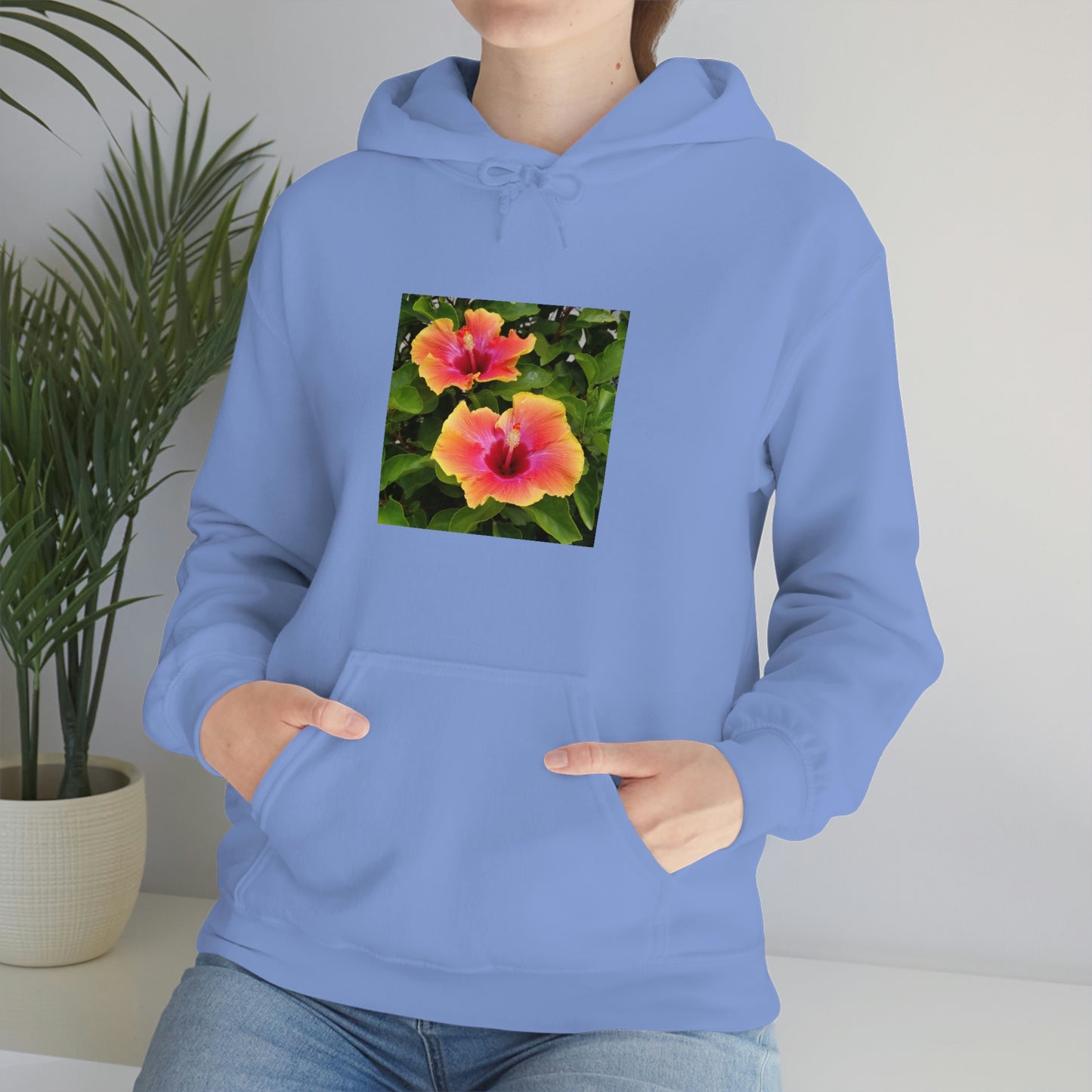 Islander Hibiscus Unisex Heavy Blend™ Hooded Sweatshirt