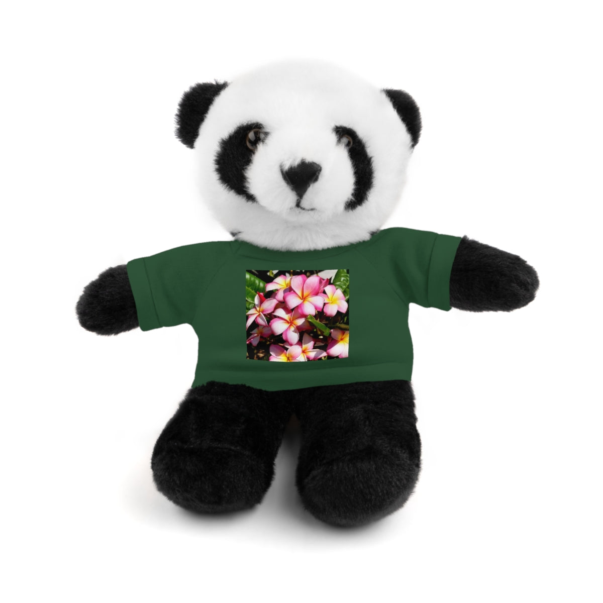 Island Style Striped Plumeria  Stuffed Animals with Tee