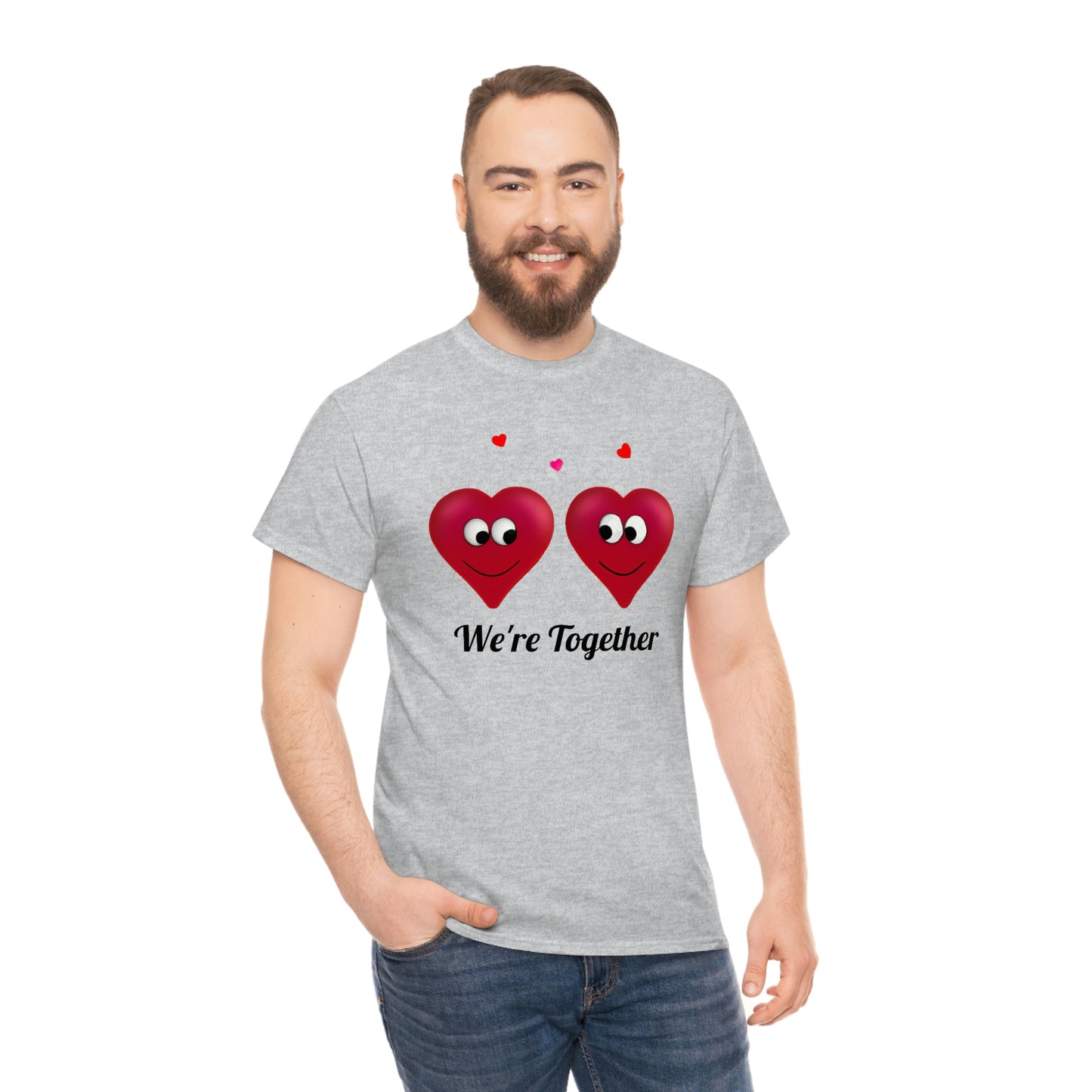 Valentine's "We're Together" Unisex Heavy Cotton Tee