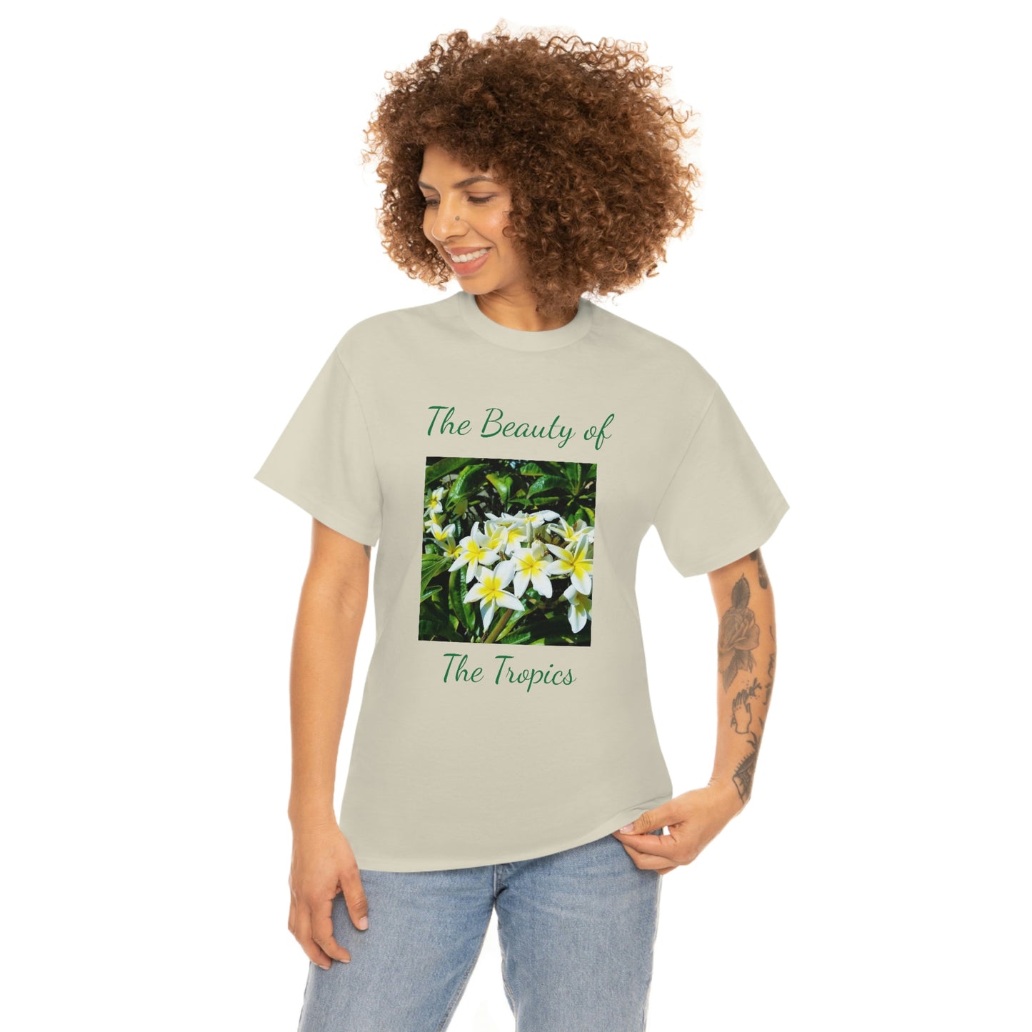 Islander Plumeria Unisex Heavy Cotton Tee