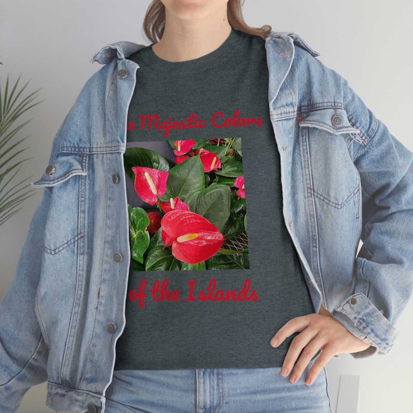 Islander Anthurium Unisex Heavy Cotton Tee