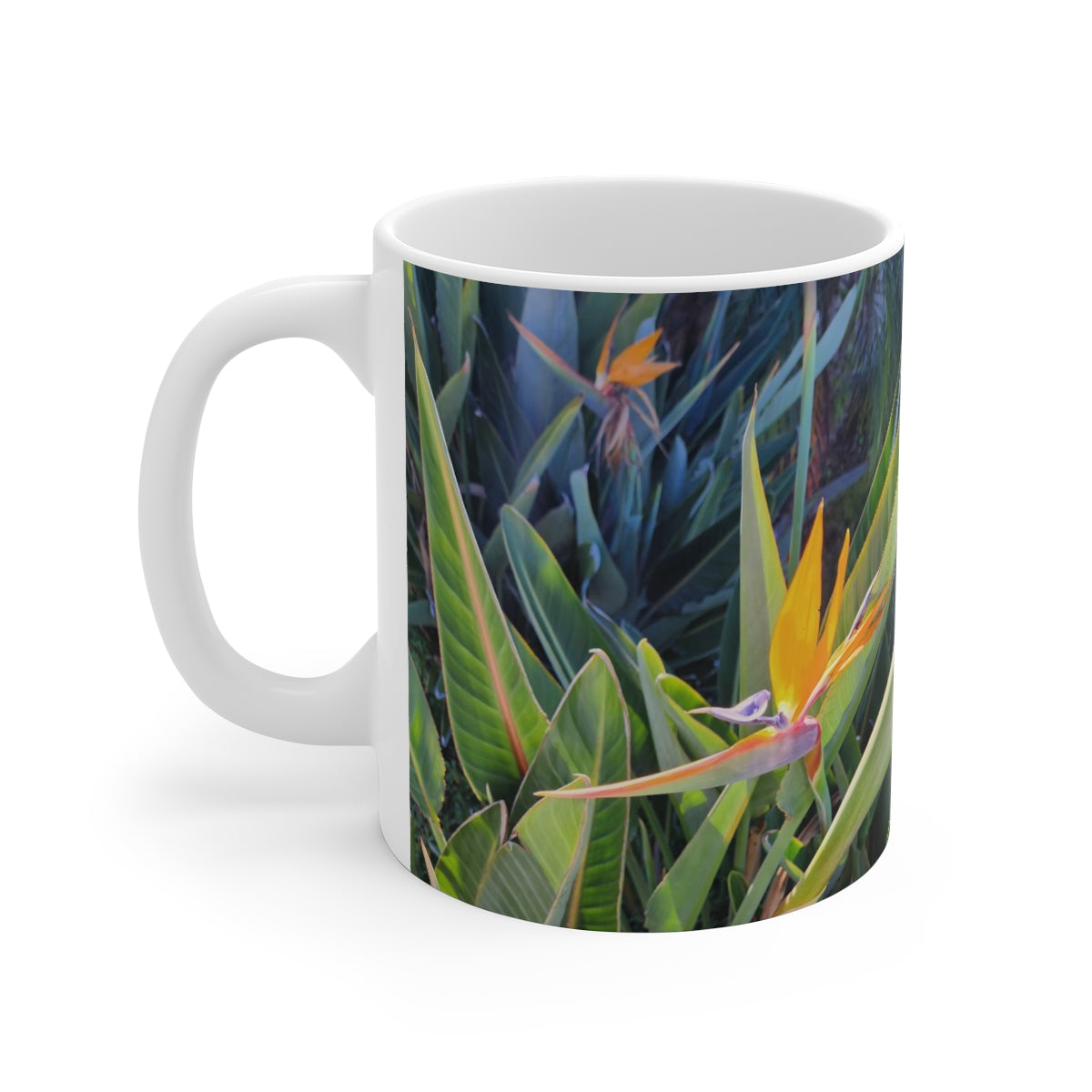 Island Style Bird of Paradise Ceramic Mug, 11oz and 15oz