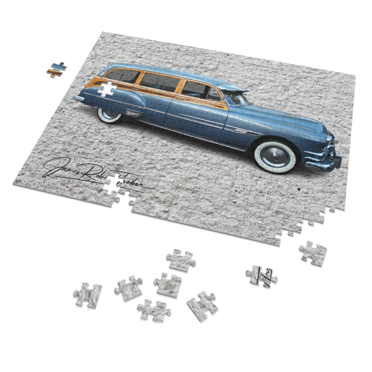 Hotrods Wooden Wagon Jigsaw Puzzle (252, 500-Piece)