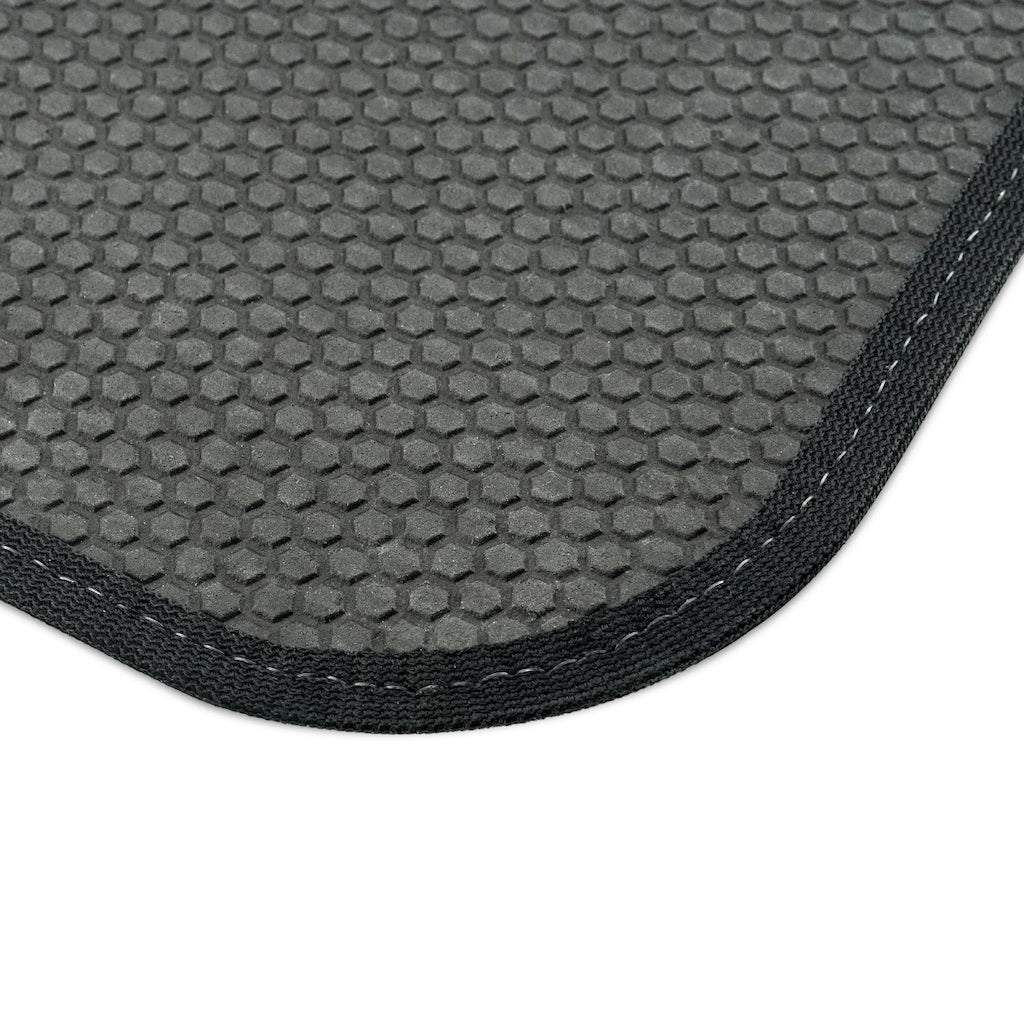 Hotrods Car Mats (Set of 4) - Grey w/Black print