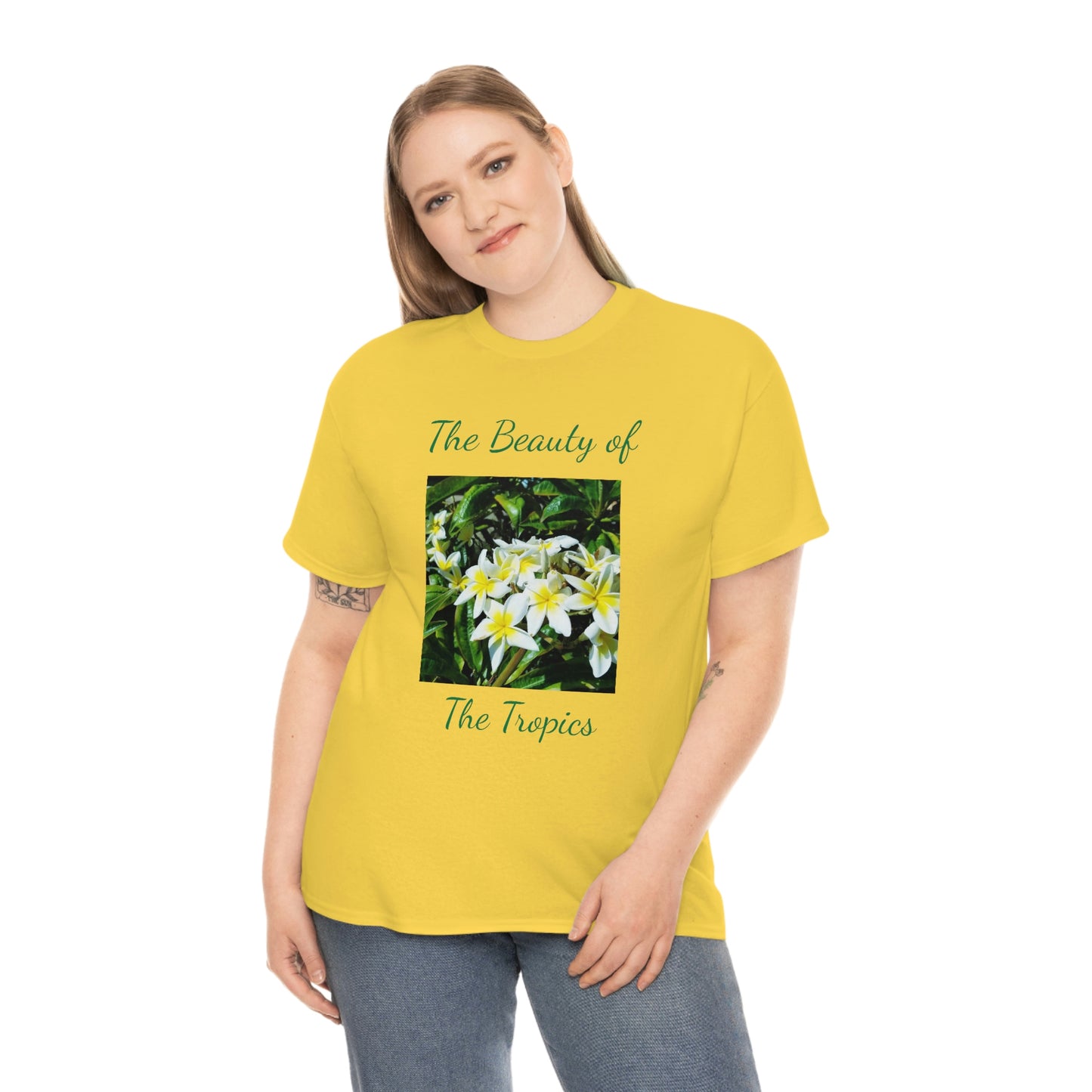 Islander Plumeria Unisex Heavy Cotton Tee