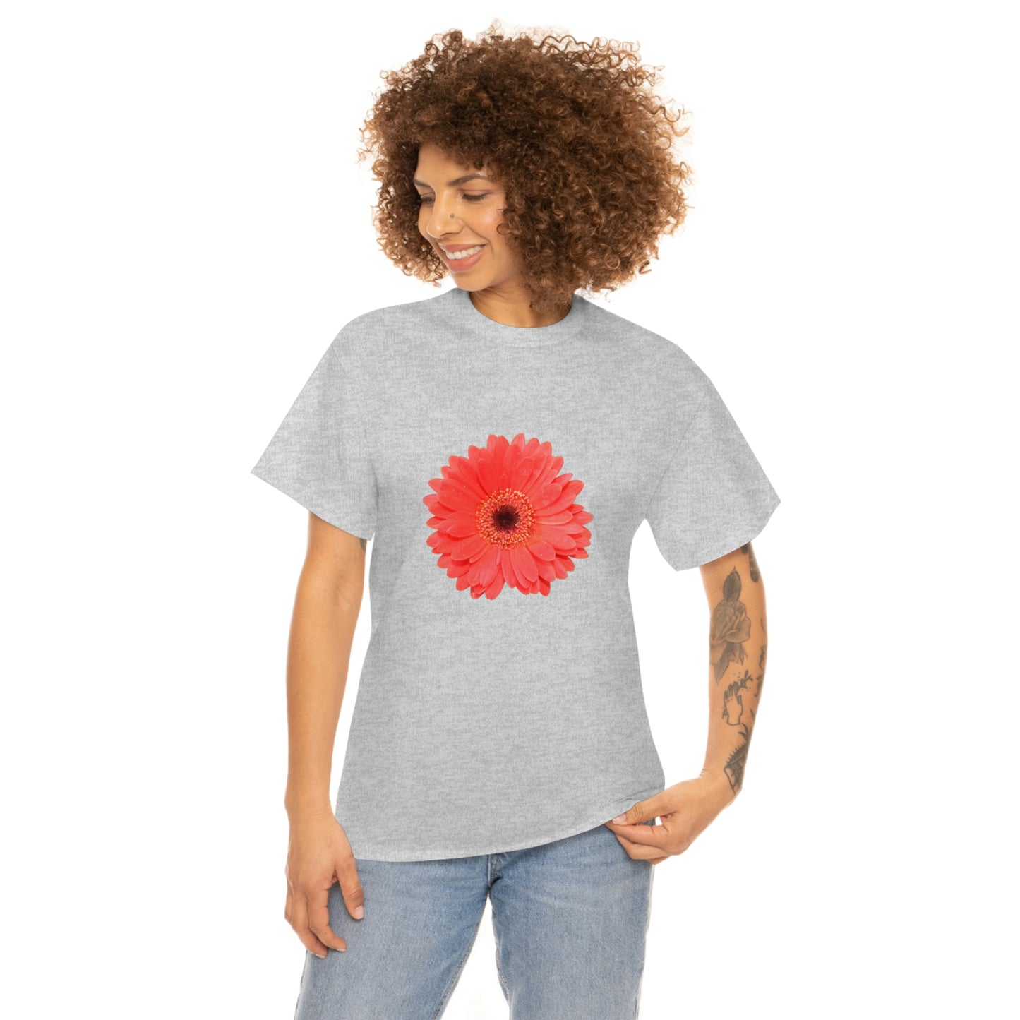 Floral Unisex Heavy Cotton Tee