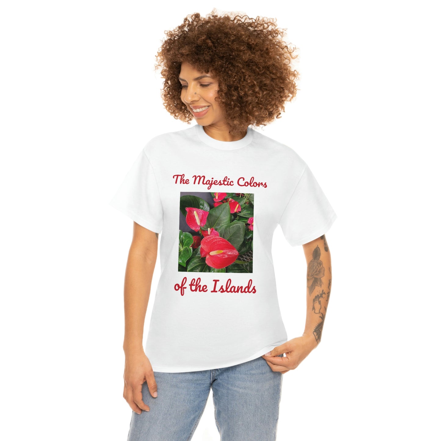 Islander Anthurium Unisex Heavy Cotton Tee