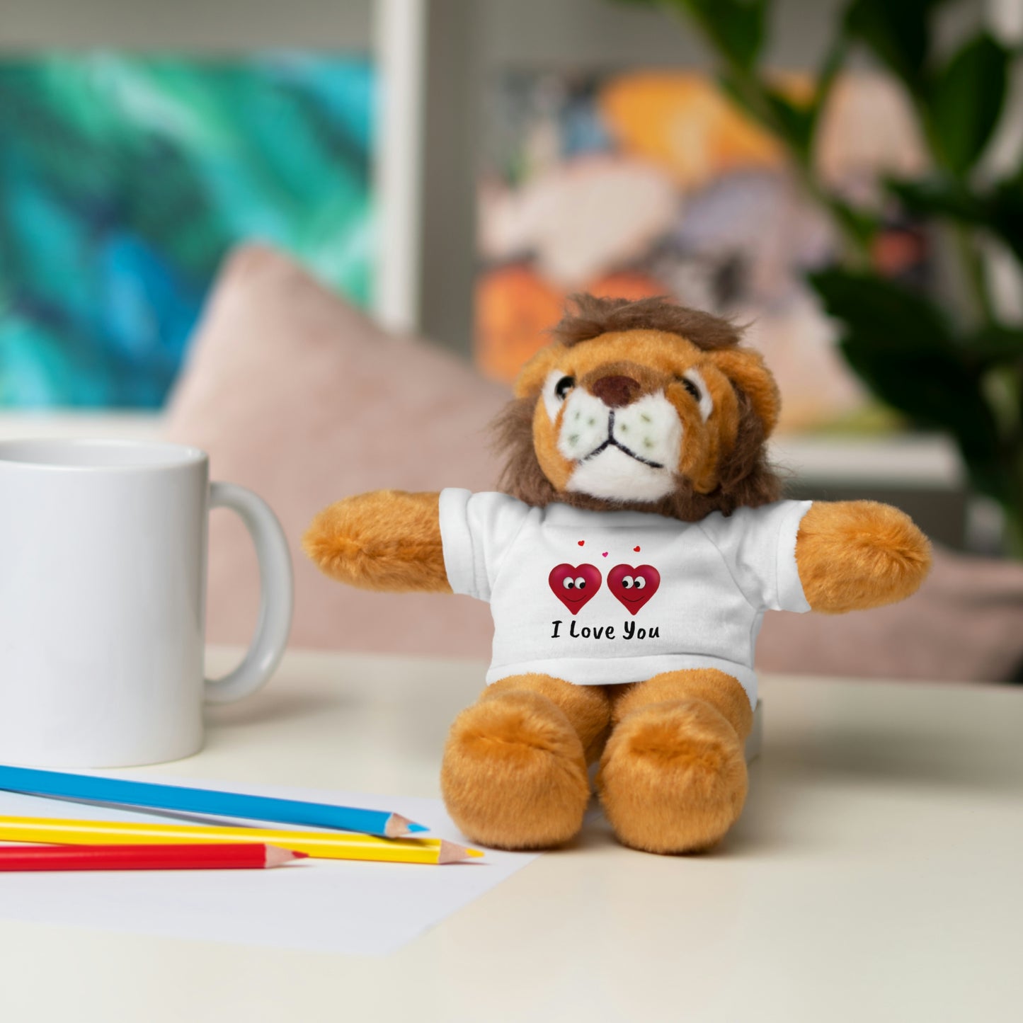 Valentine's "I Love You" Stuffed Animals with Tee