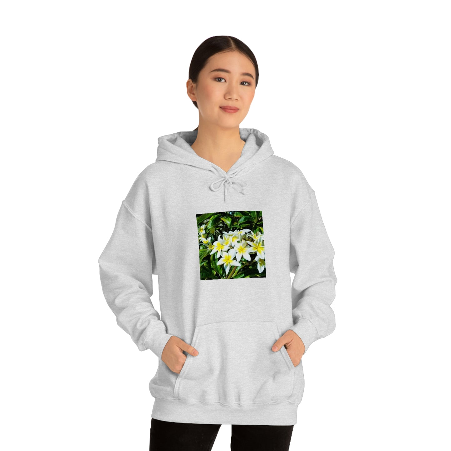 Islander Plumeria Unisex Heavy Blend™ Hooded Sweatshirt