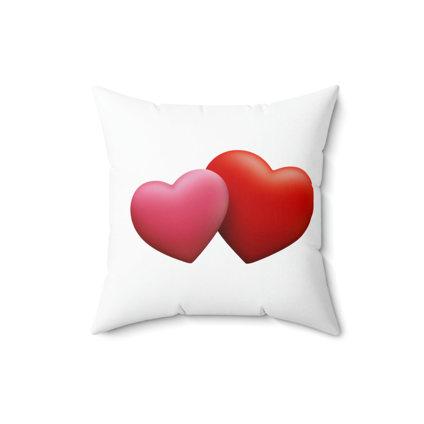 Valentine's "We're Together" Conversation Hearts Spun Polyester Square Pillow