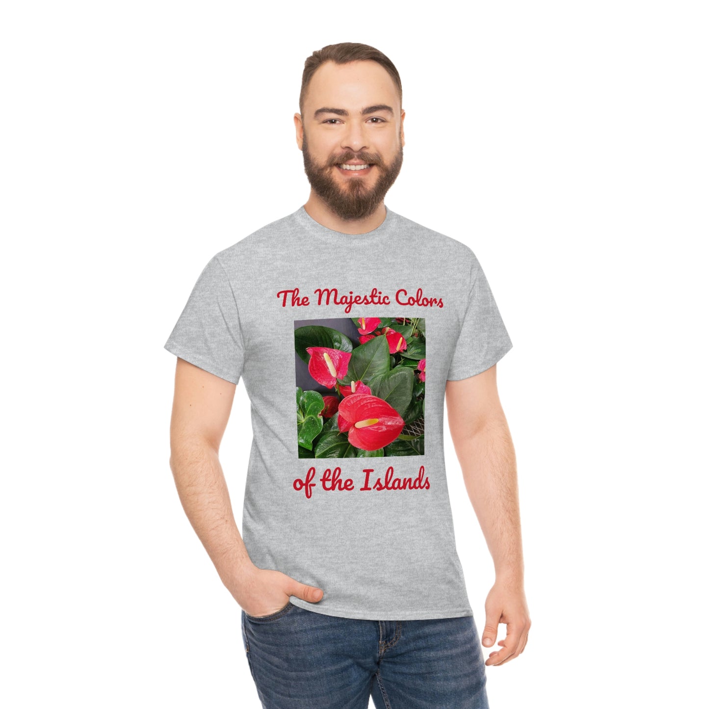 Islander Anthurium Unisex Heavy Cotton Tee