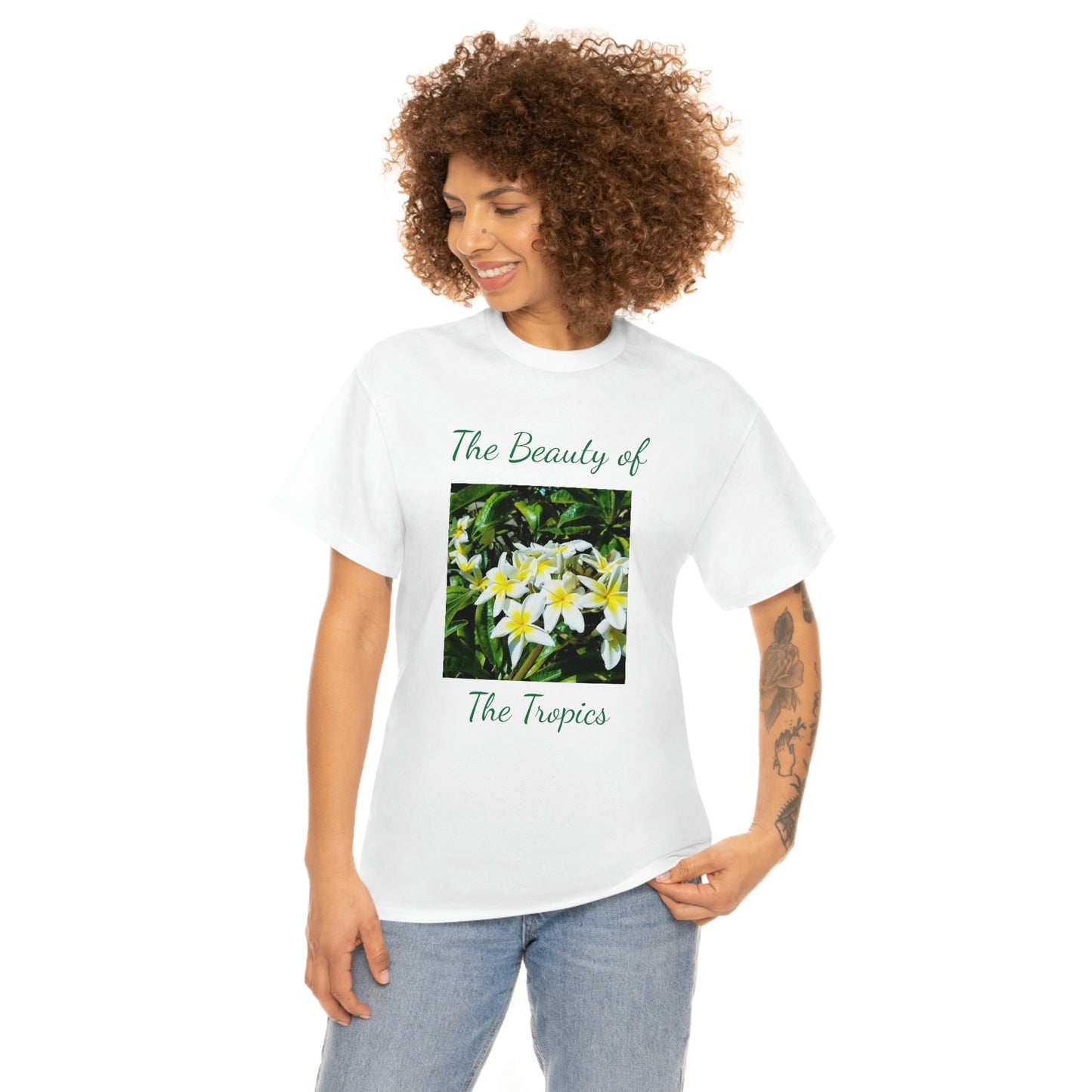 Islander Plumeria Unisex Heavy Cotton Tee