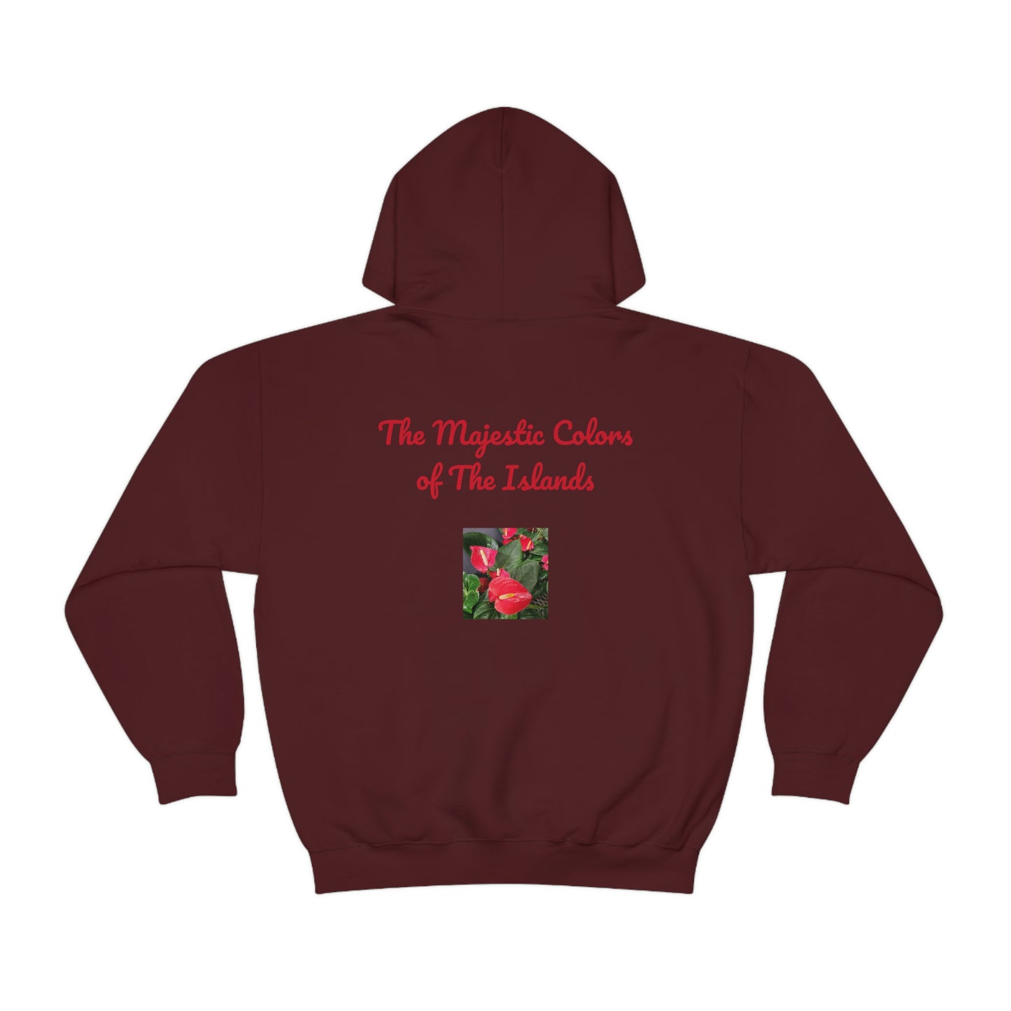 Island Style Anthurium Unisex Heavy Blend™ Hooded Sweatshirt