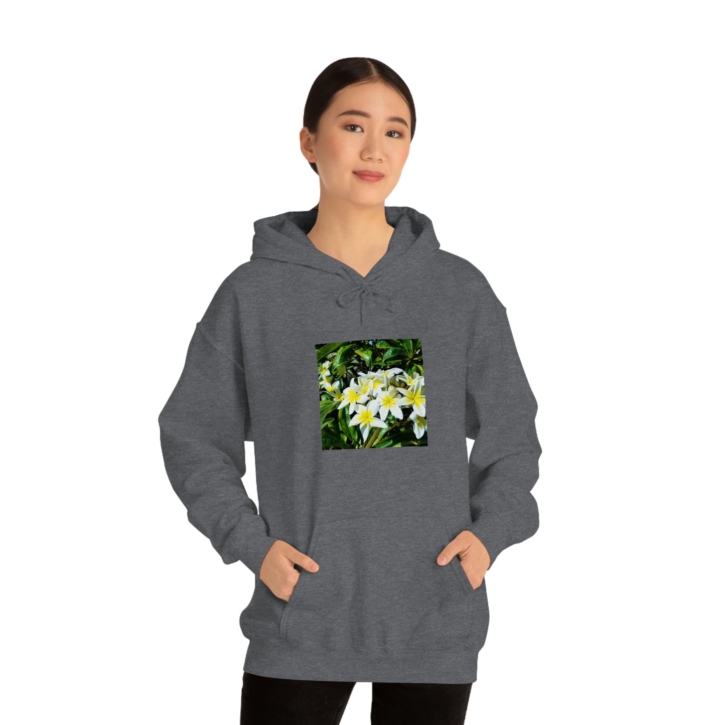 Islander Plumeria Unisex Heavy Blend™ Hooded Sweatshirt