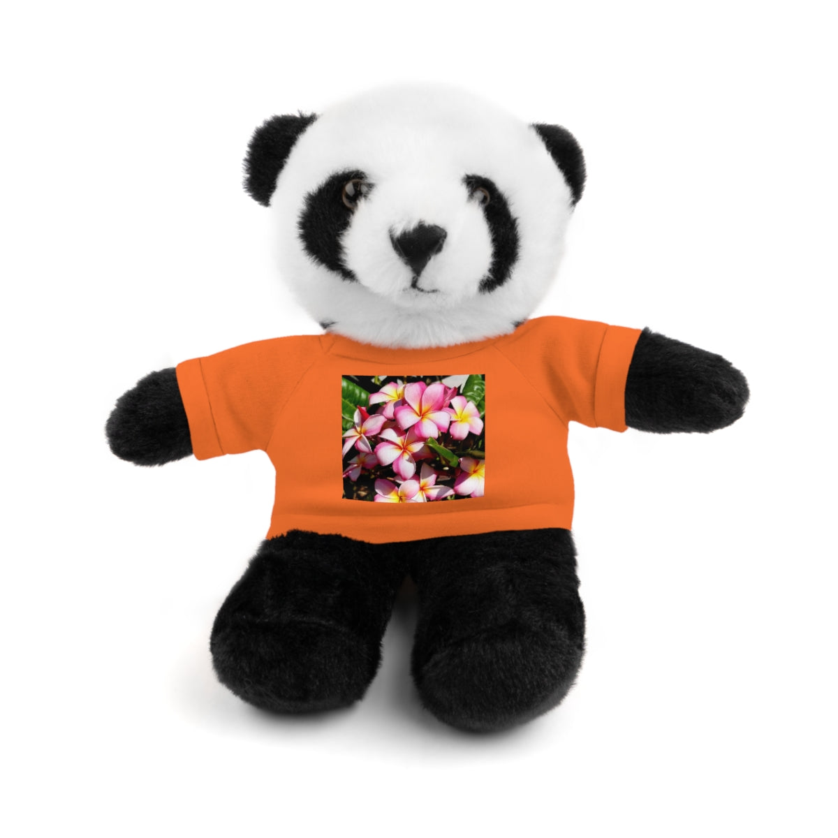 Island Style Striped Plumeria  Stuffed Animals with Tee