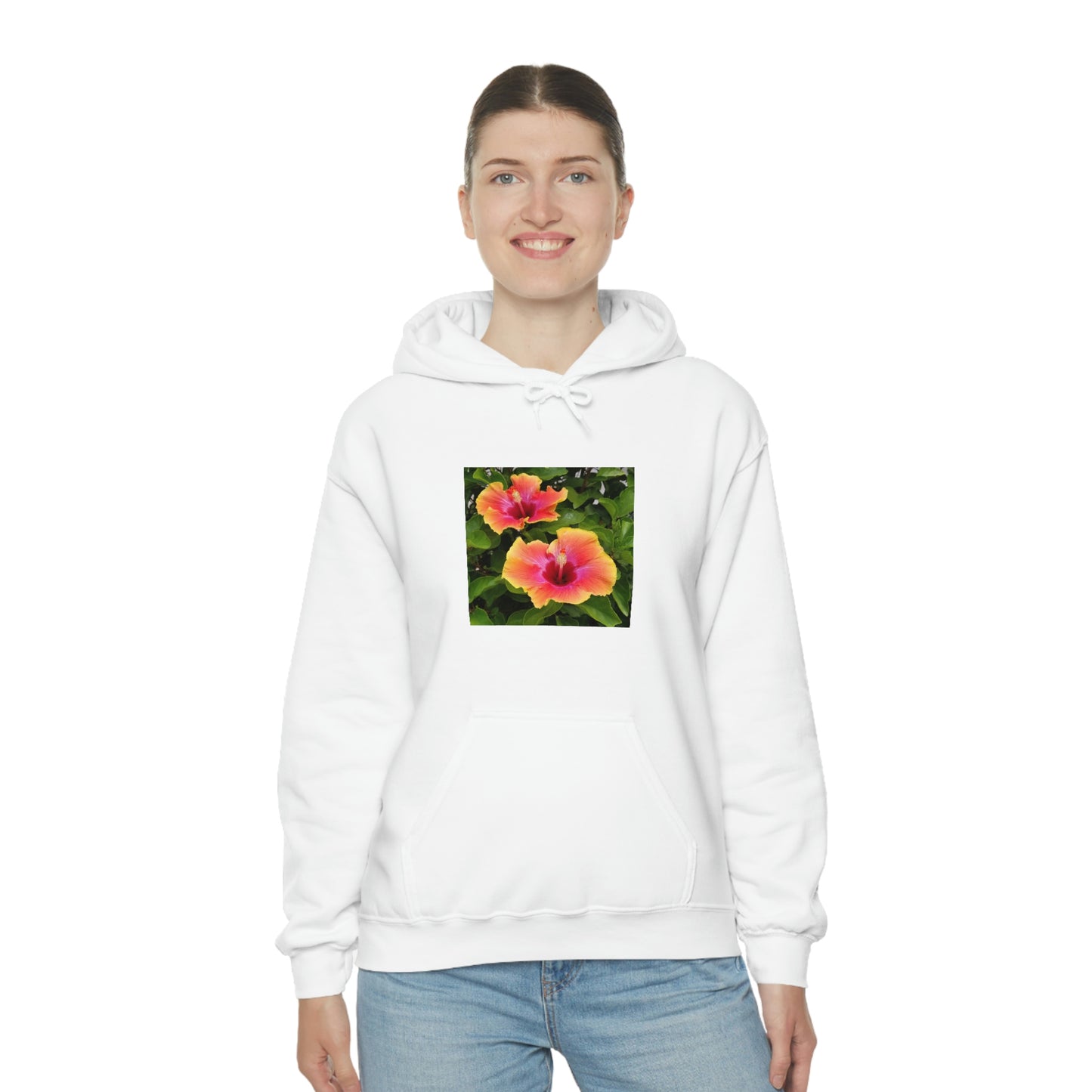 Islander Hibiscus Unisex Heavy Blend™ Hooded Sweatshirt