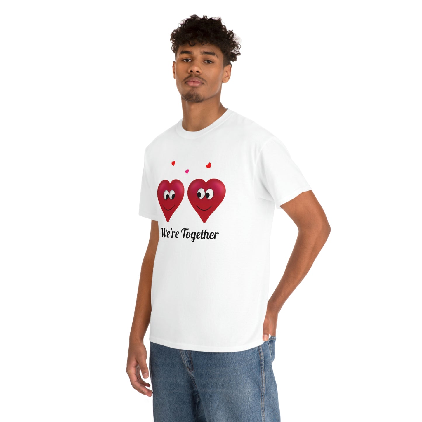 Valentine's "We're Together" Unisex Heavy Cotton Tee