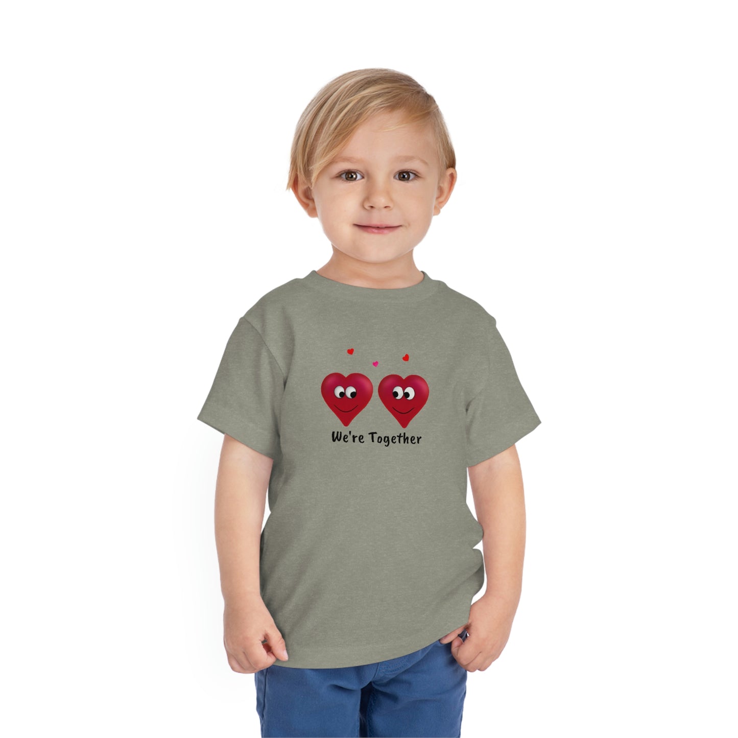 Valentine's "We're Together" Toddler Short Sleeve Tee