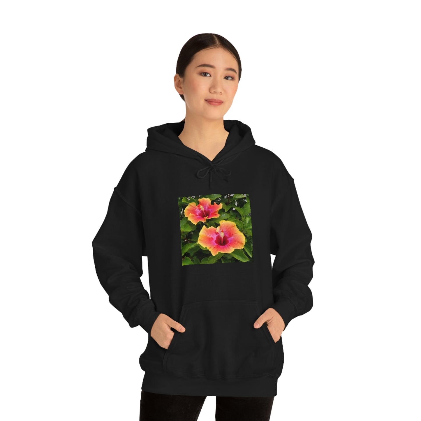 Islander Hibiscus Unisex Heavy Blend™ Hooded Sweatshirt