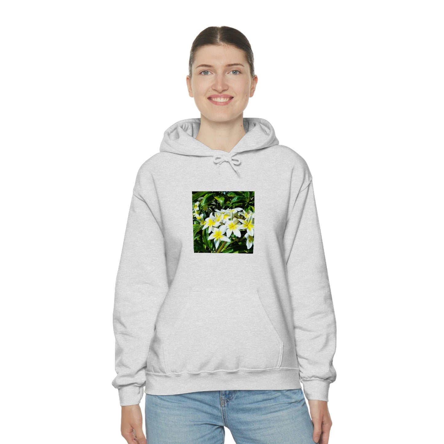 Islander Plumeria Unisex Heavy Blend™ Hooded Sweatshirt