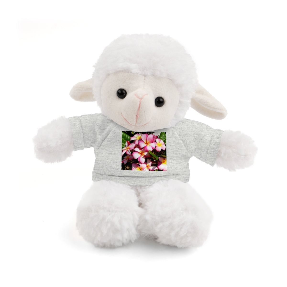 Island Style Striped Plumeria  Stuffed Animals with Tee