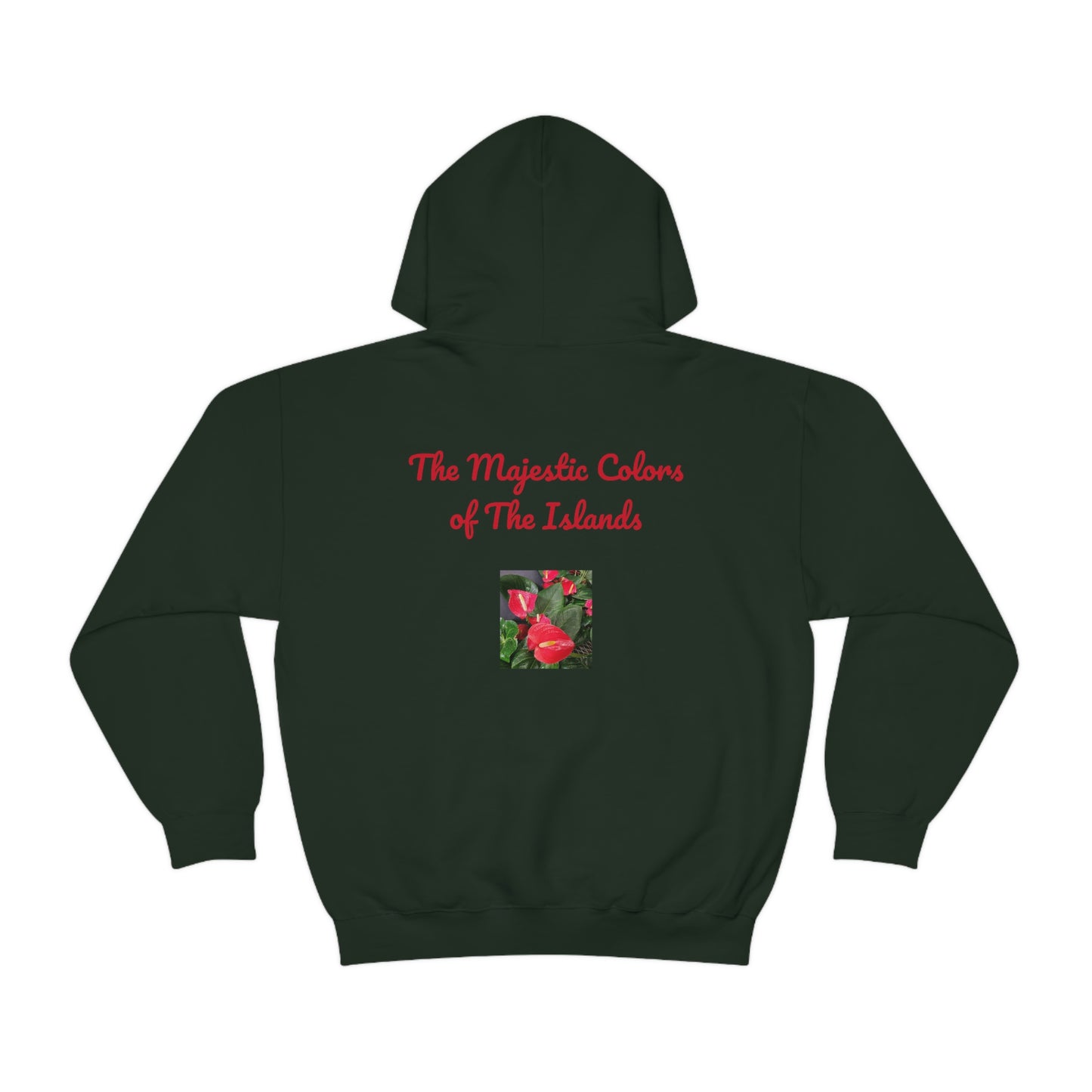 Island Style Anthurium Unisex Heavy Blend™ Hooded Sweatshirt