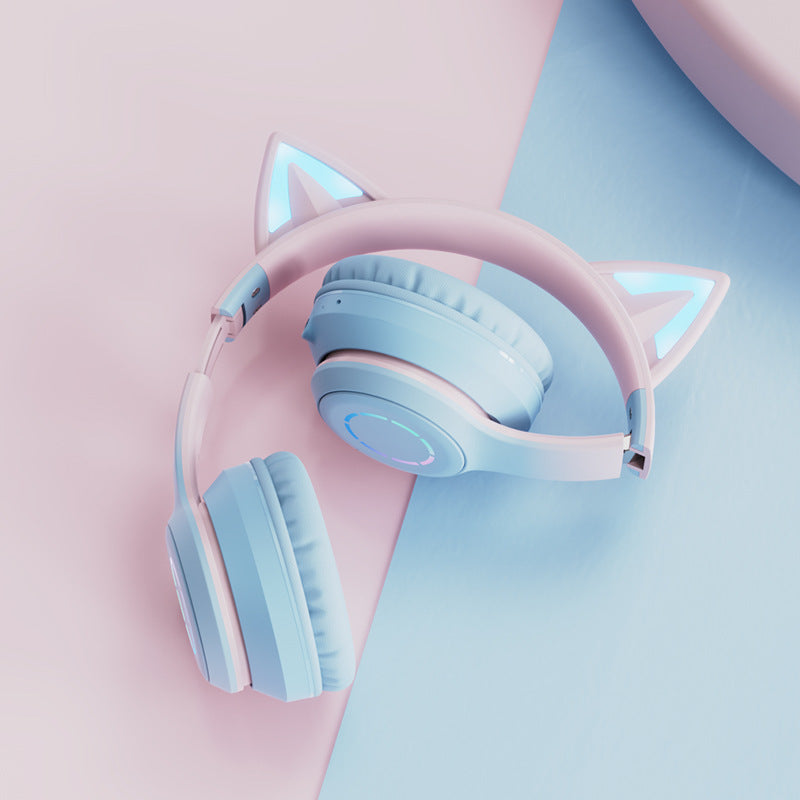 New Cat Ear Luminous Electric Competition Wireless Headphone