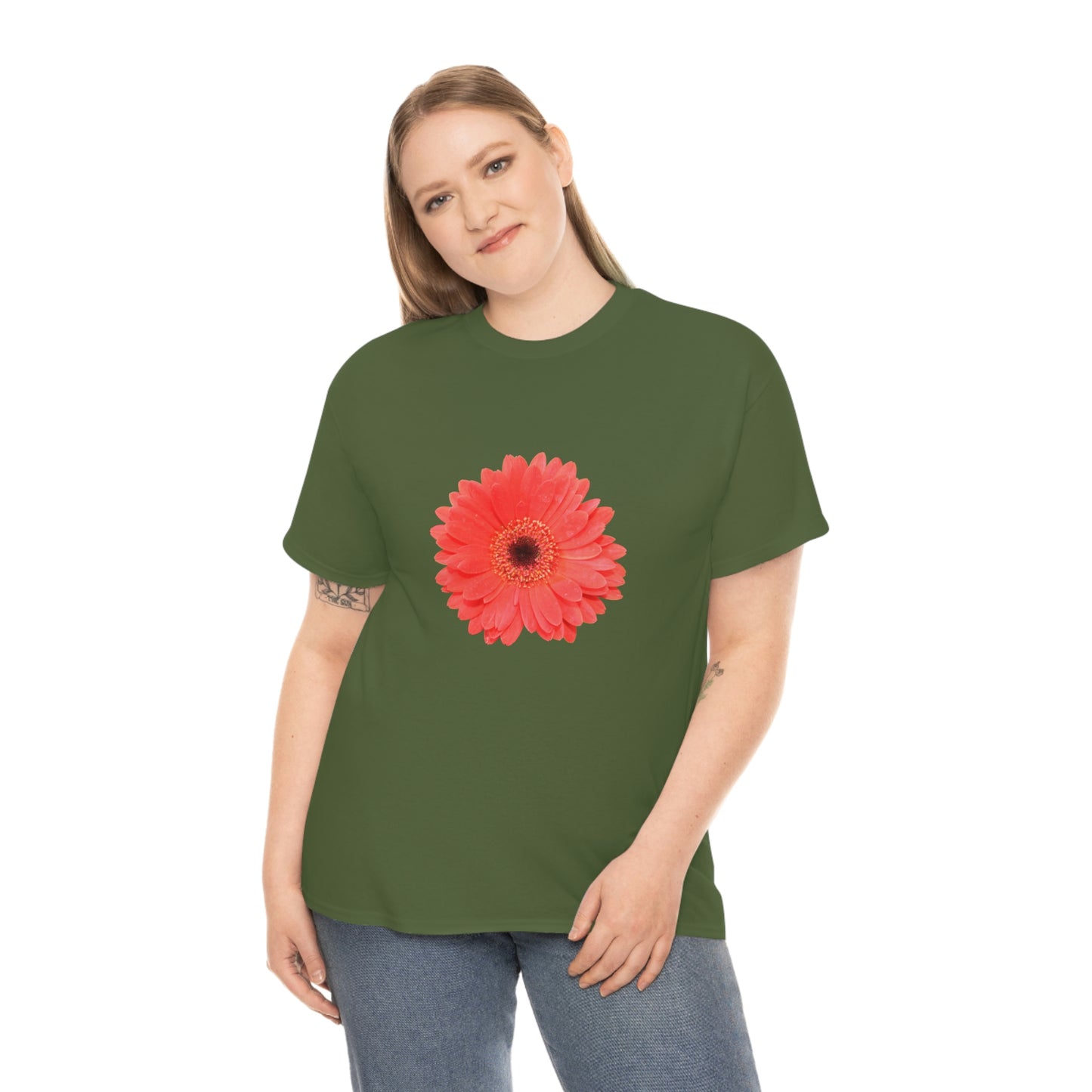 Floral Unisex Heavy Cotton Tee