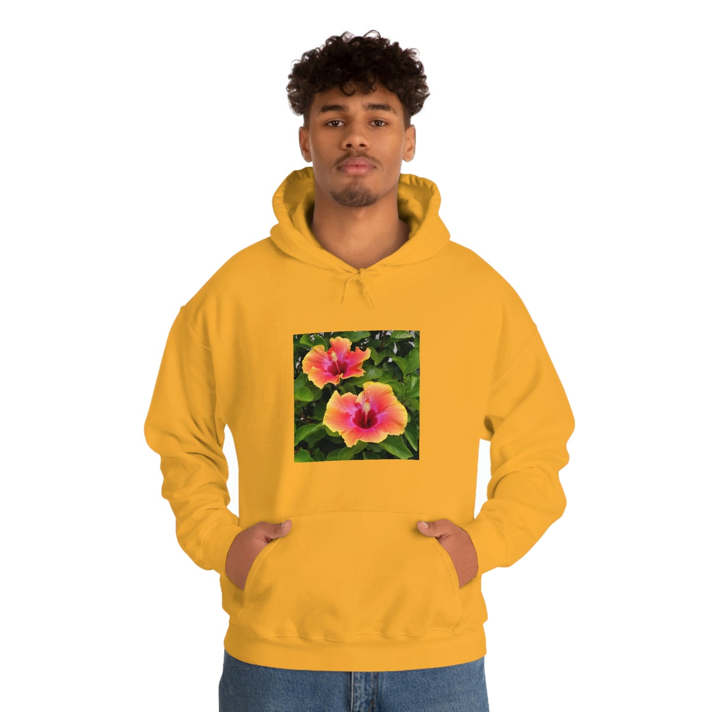 Islander Hibiscus Unisex Heavy Blend™ Hooded Sweatshirt