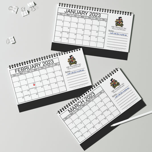 V&S Transport Desk Calendar 2