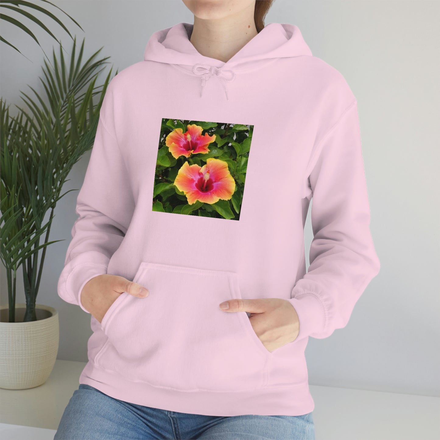 Islander Hibiscus Unisex Heavy Blend™ Hooded Sweatshirt